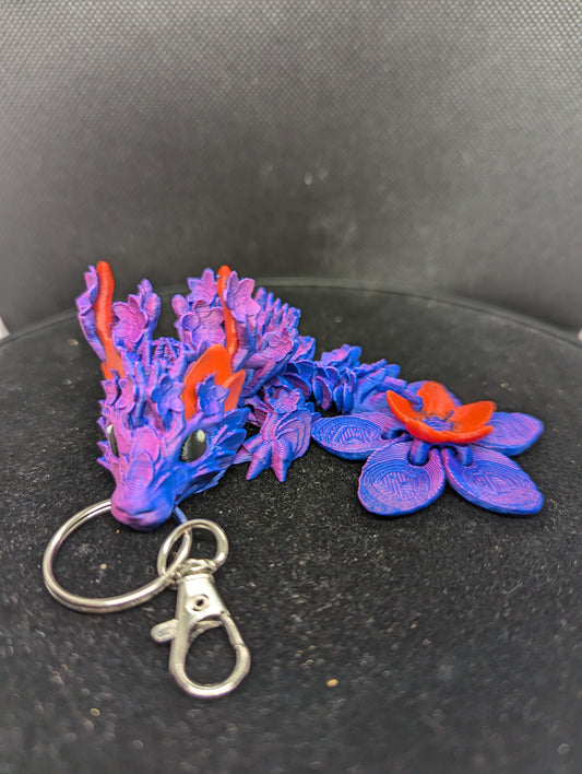 Cherry Blossom Tadling Dragon Keychain/Charm