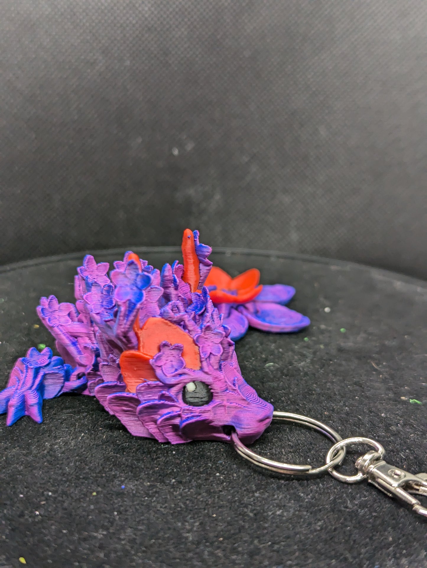 Cherry Blossom Tadling Dragon Keychain/Charm