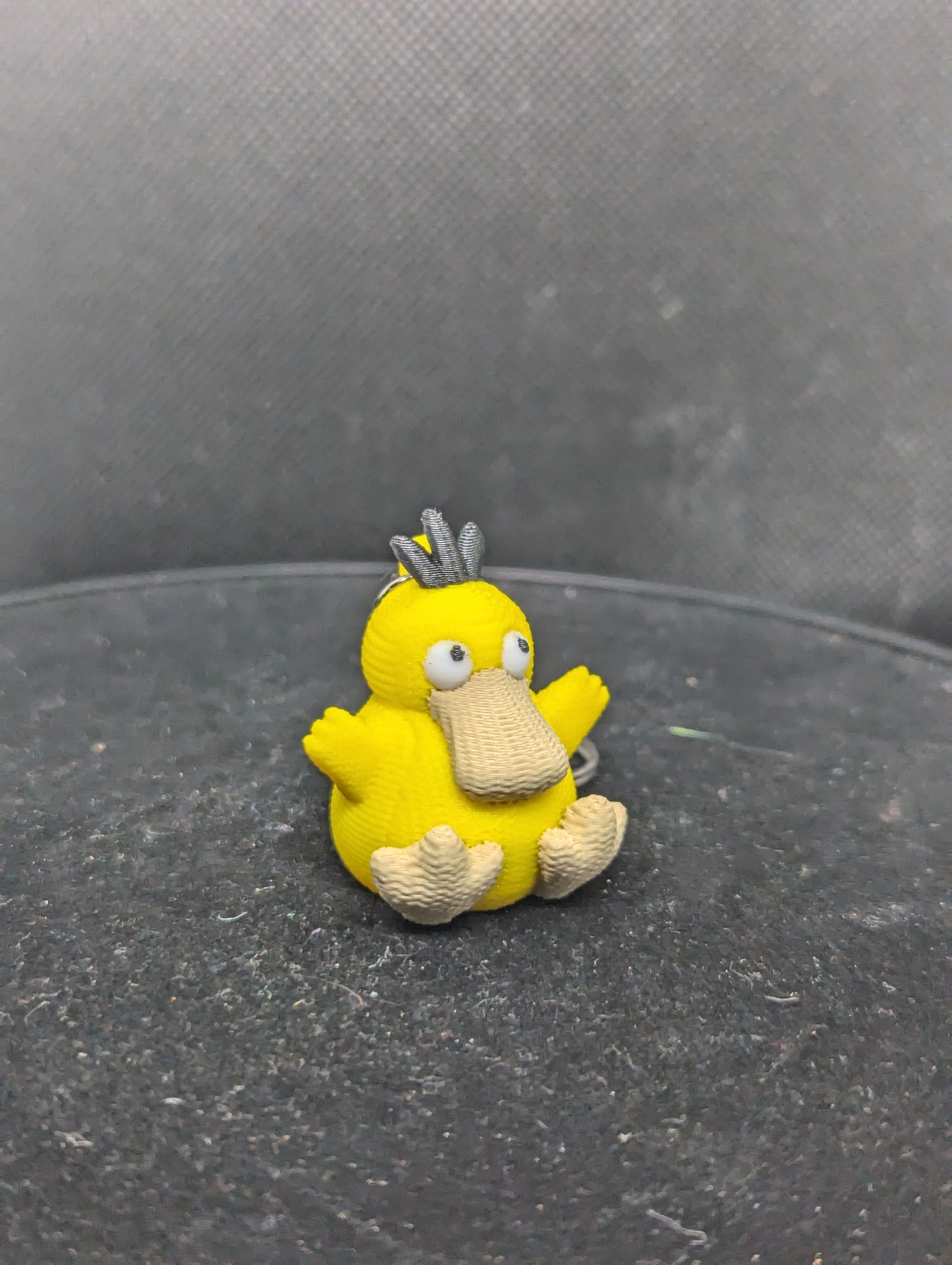 Crochet-Style Psyduck-Inspired Charm