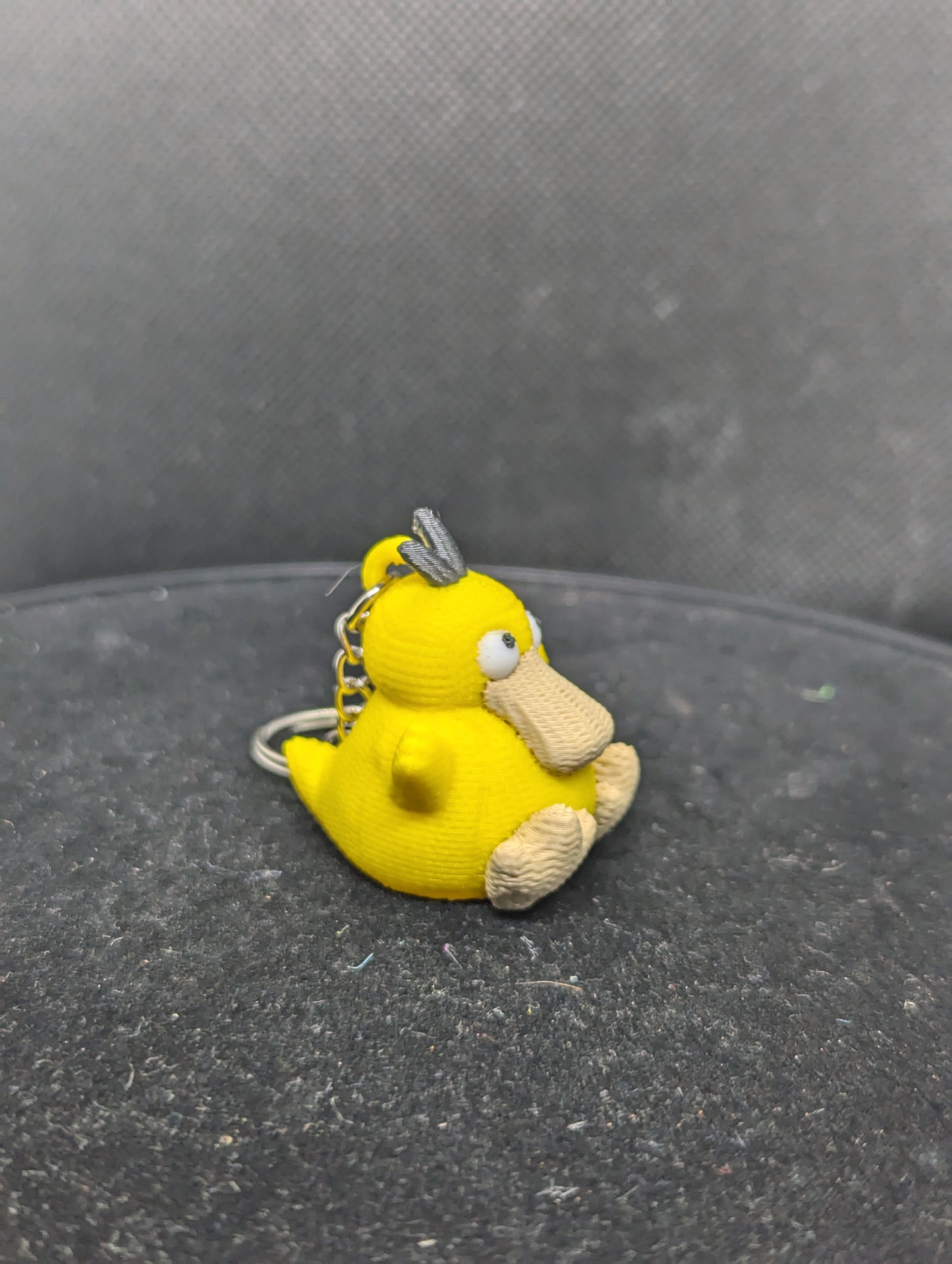 Crochet-Style Psyduck-Inspired Charm