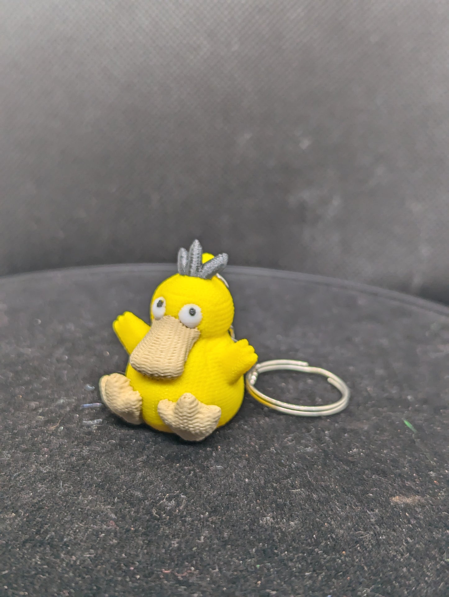 Crochet-Style Psyduck-Inspired Charm