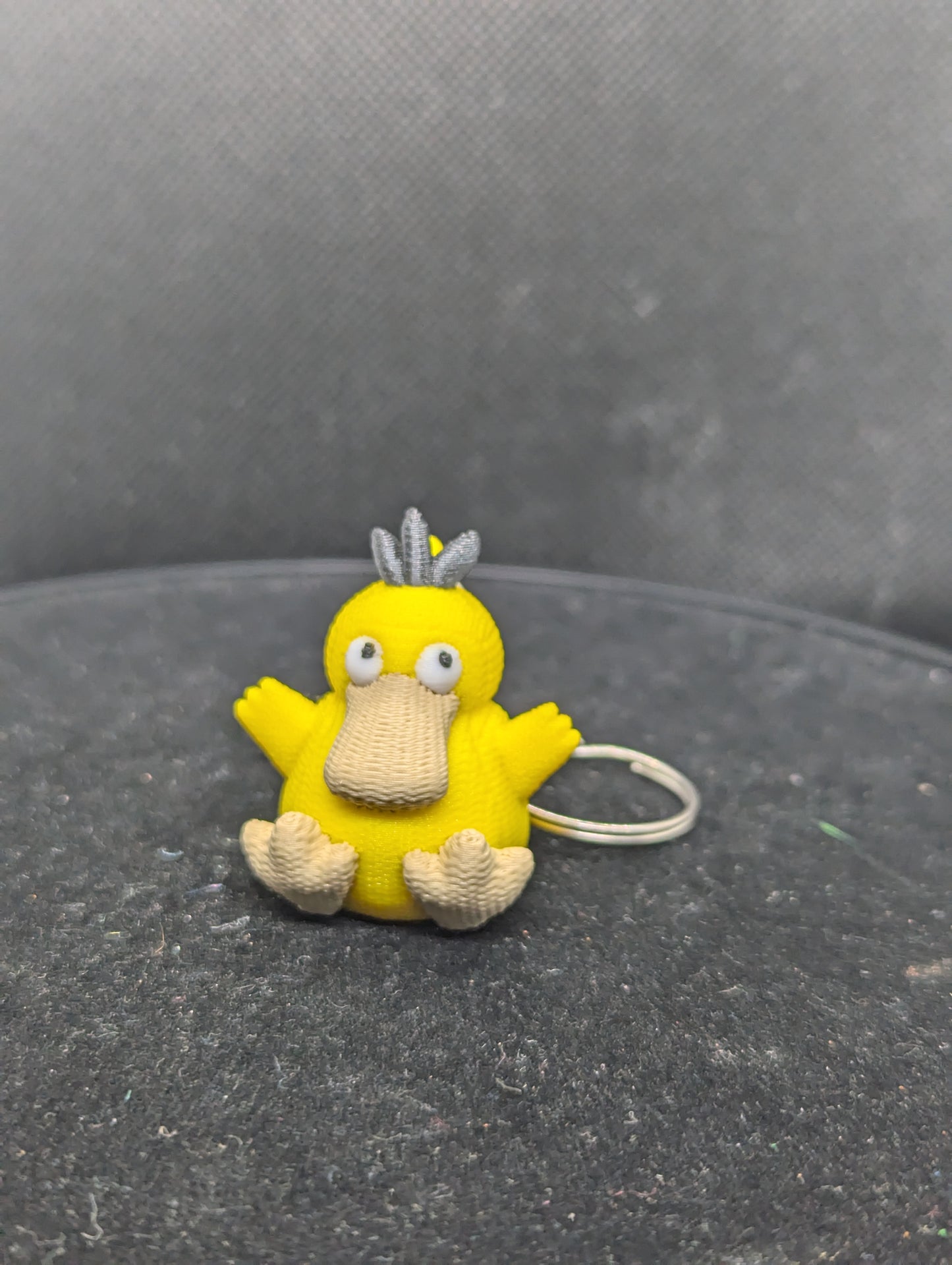 Crochet-Style Psyduck-Inspired Charm