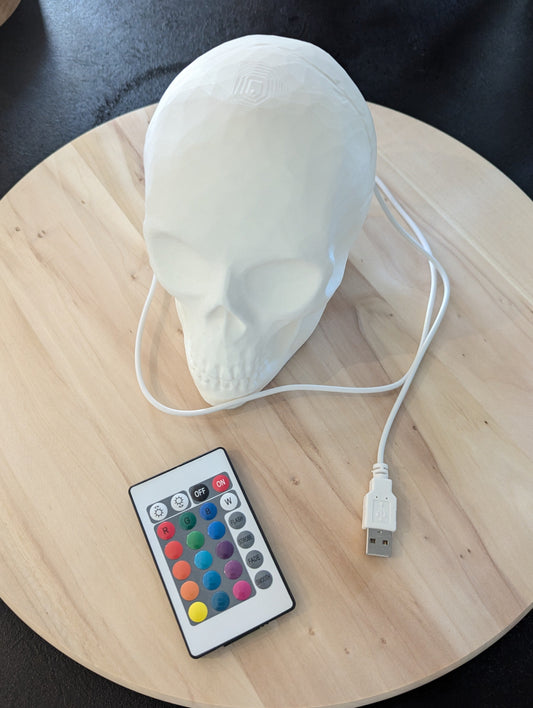 Skull Lamp - RGB LED lamp with remote control