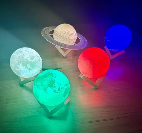 Planetary Lithophane Lamps