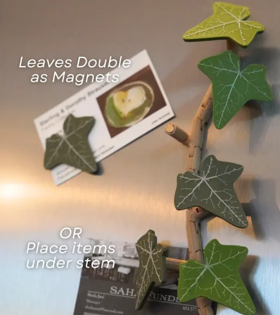 English Ivy Fridge Mangnet - Articulating Fridge Magnet Plant