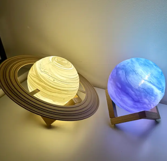 Planetary Lithophane Lamps