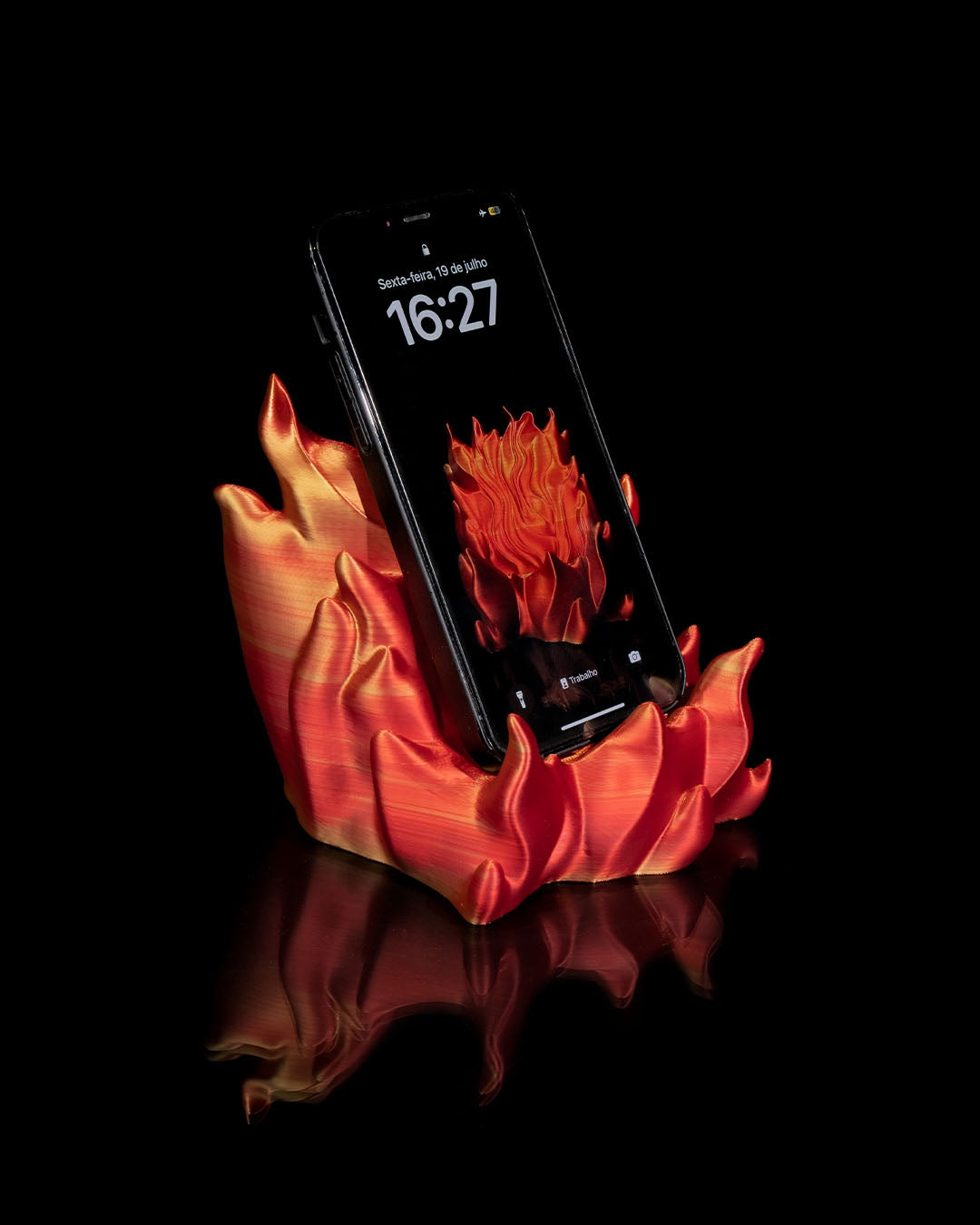 Blazing Glory Phone Holder – Set Your Space Ablaze!