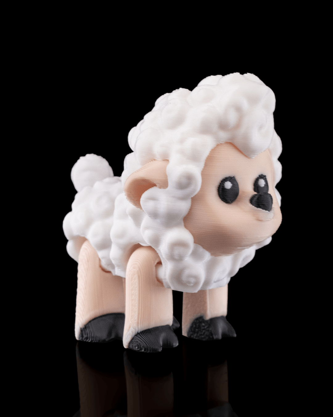 Shane the Articulated Sheep Keychain