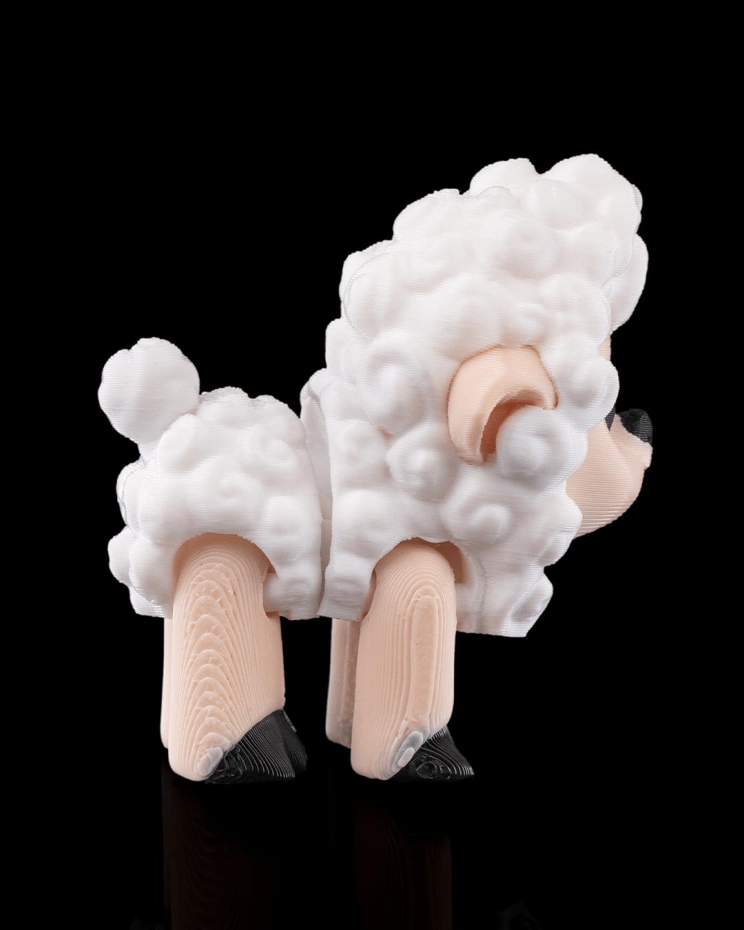 Shane the Articulated Sheep Keychain