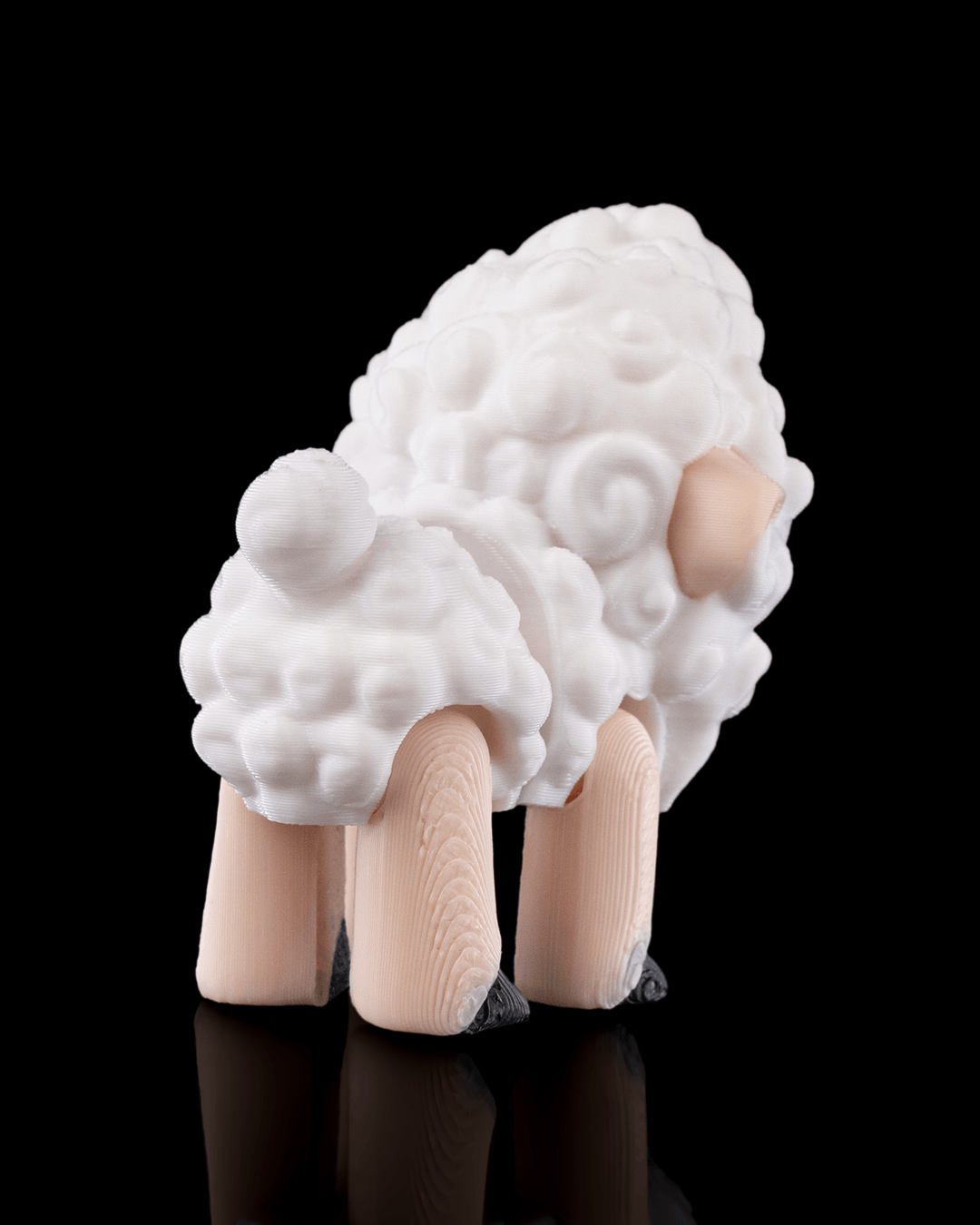 Shane the Articulated Sheep Keychain