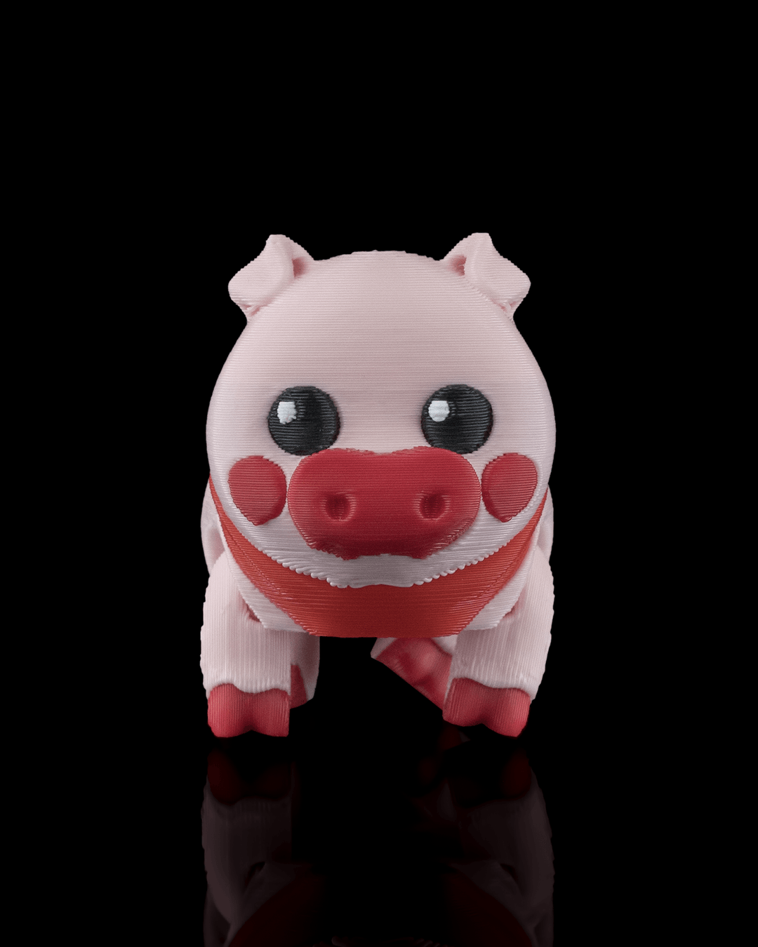 Willow the articulated Pig Keychain/Charm