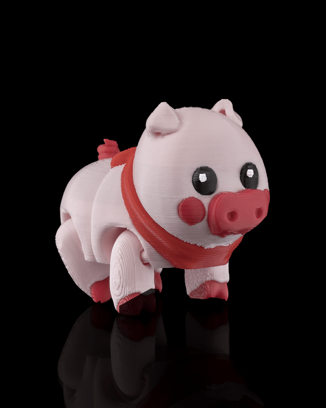 Willow the articulated Pig Keychain/Charm