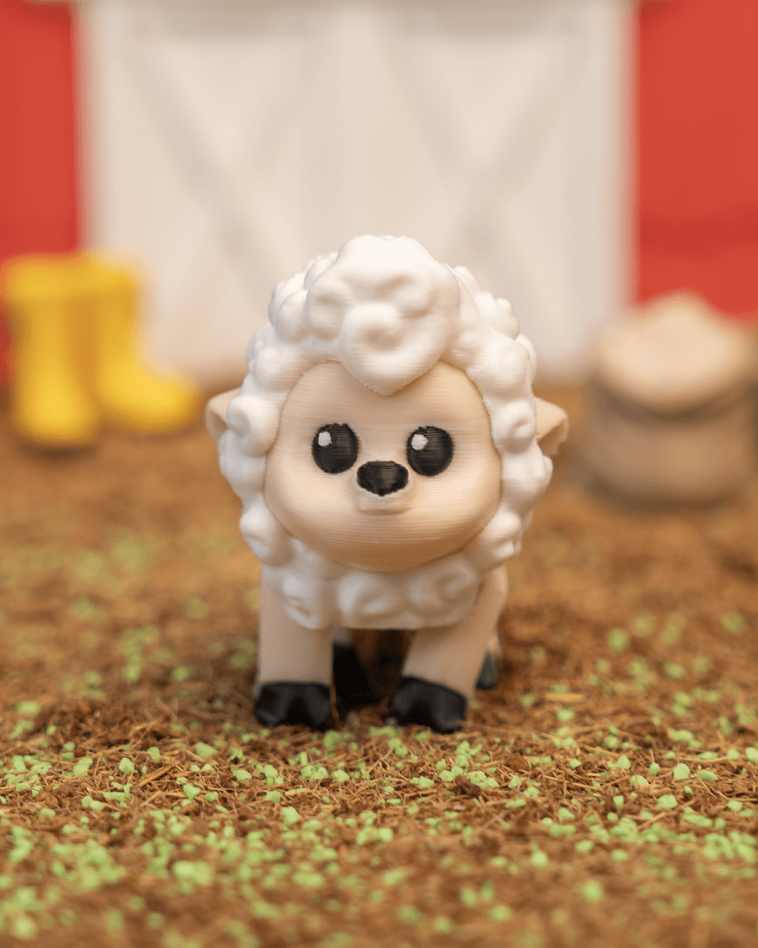 Shane the Articulated Sheep Keychain