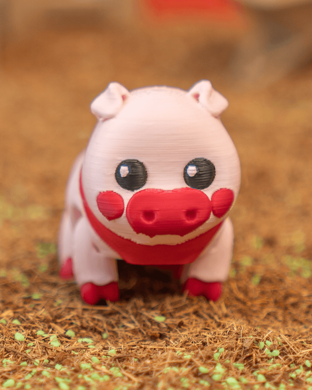 Willow the articulated Pig Keychain/Charm