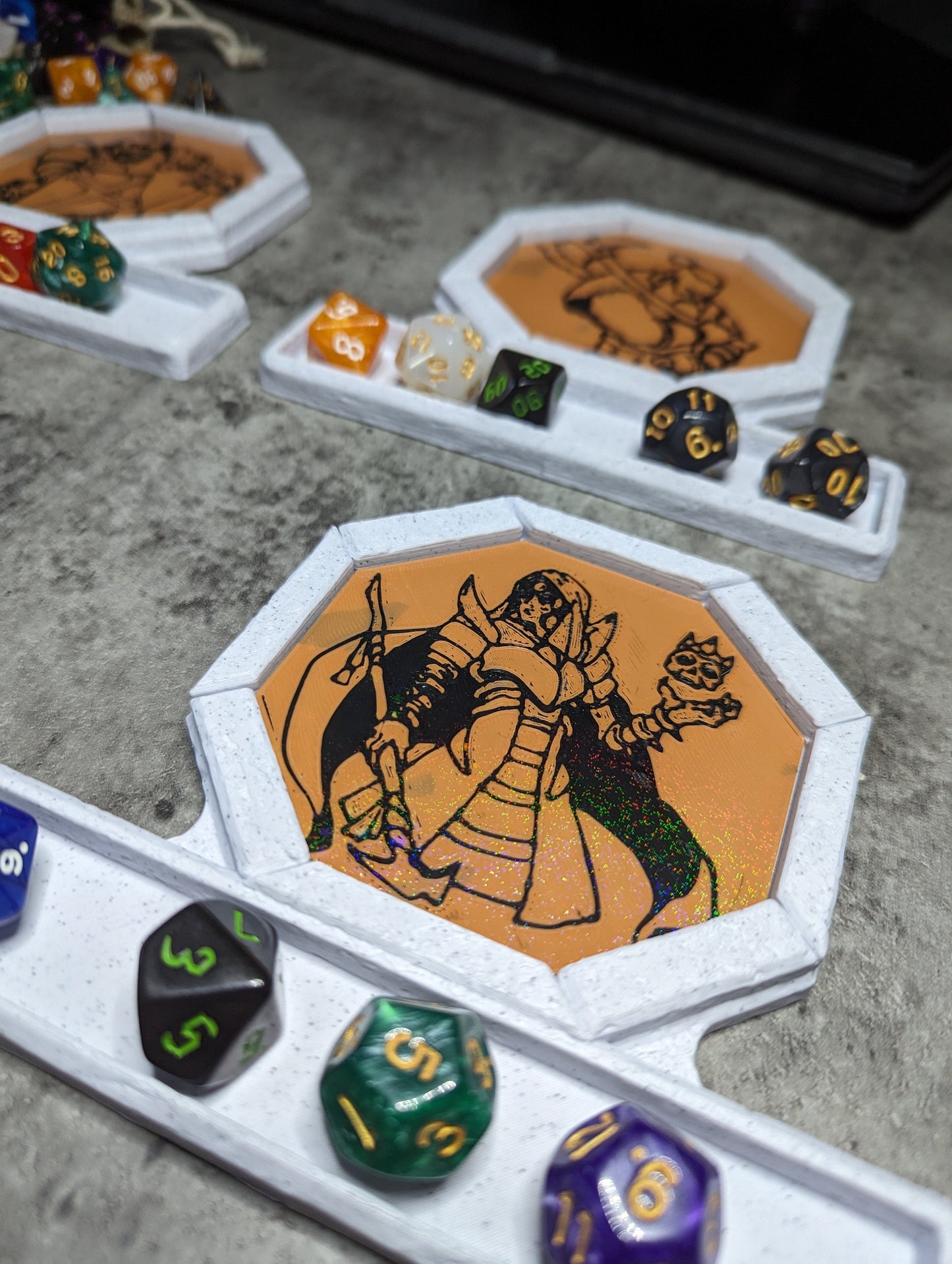 D&D themed Dice Tray/Coasters