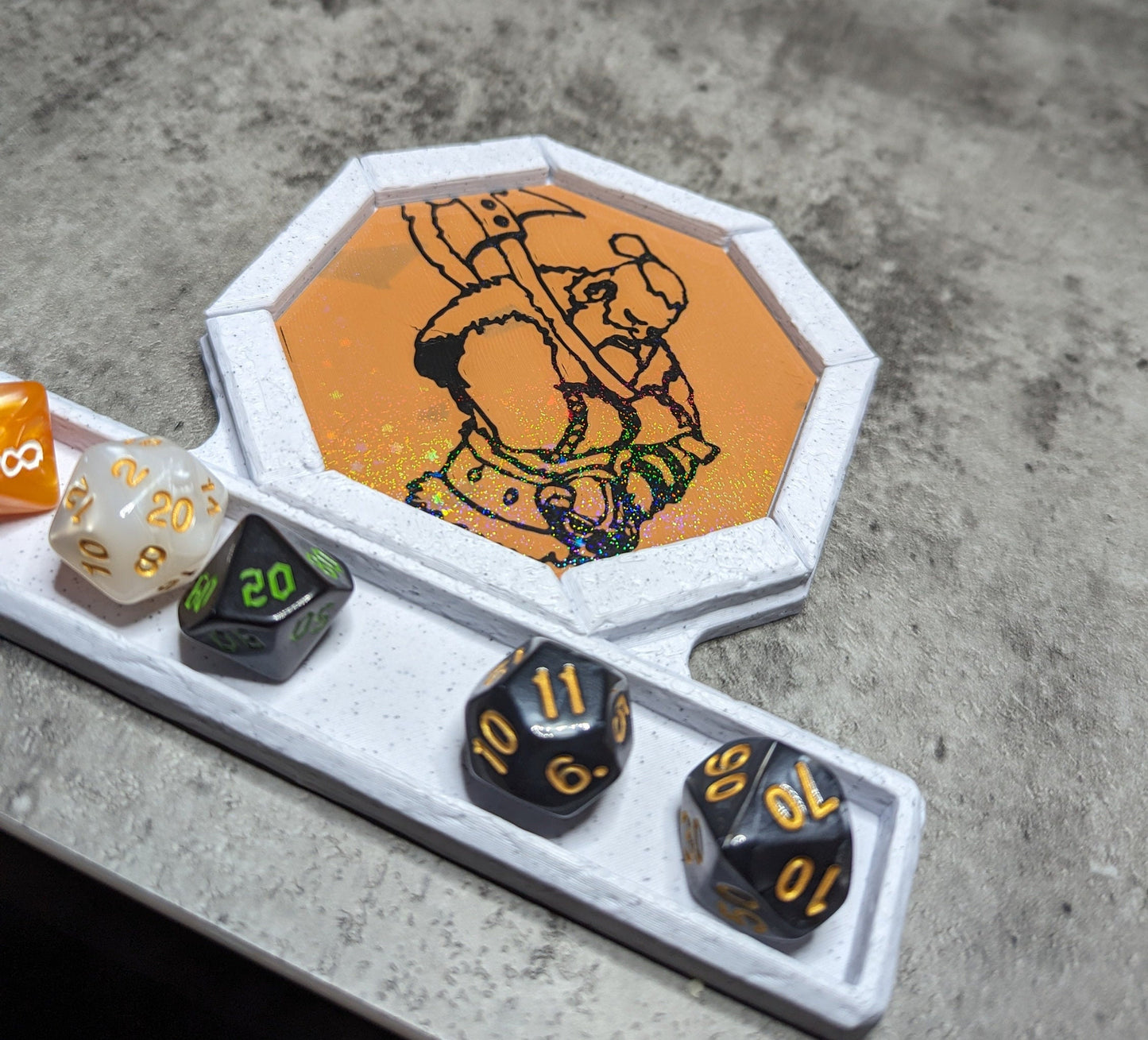 D&D themed Dice Tray/Coasters