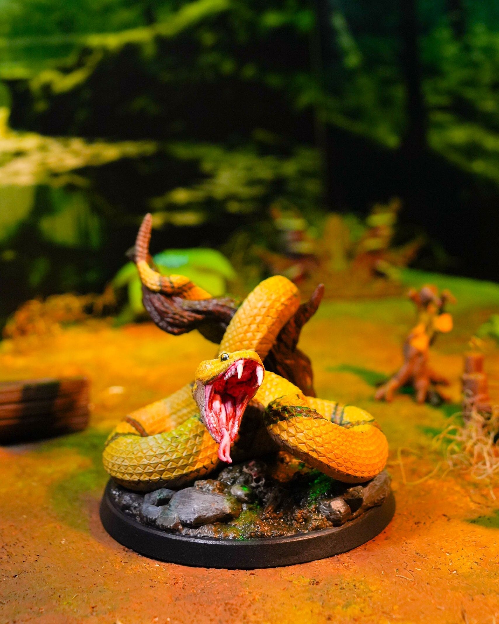 Giant Snake | UNPAINTED | Tabletop Scale | TTRPG D&D Miniature | DnD