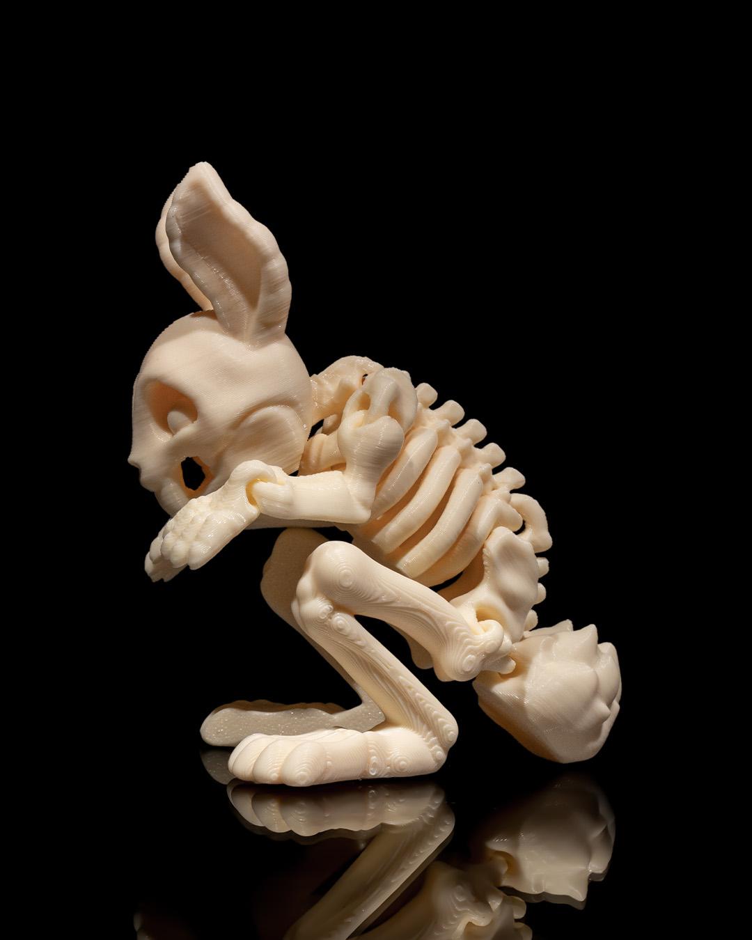 Skeleton Bunny- Articulated Toy