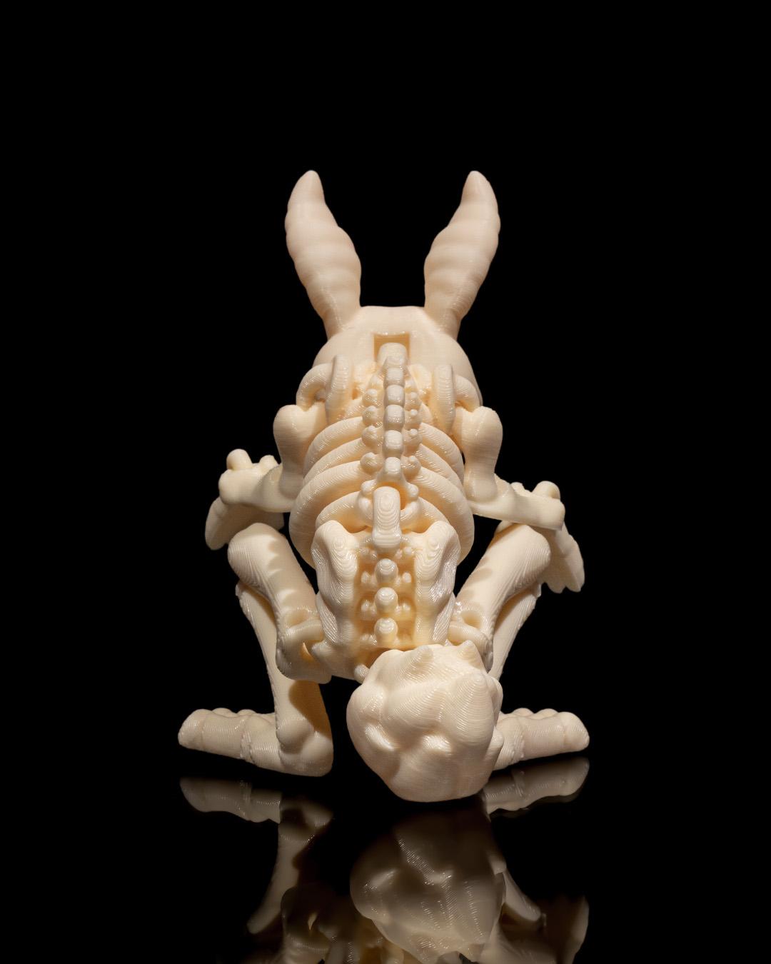 Skeleton Bunny- Articulated Toy