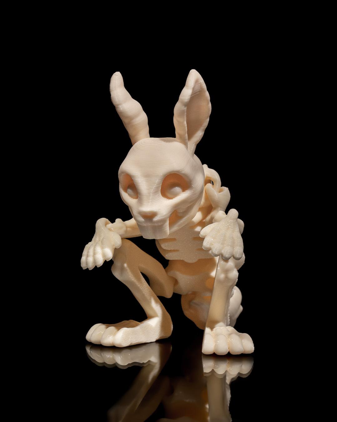 Skeleton Bunny- Articulated Toy