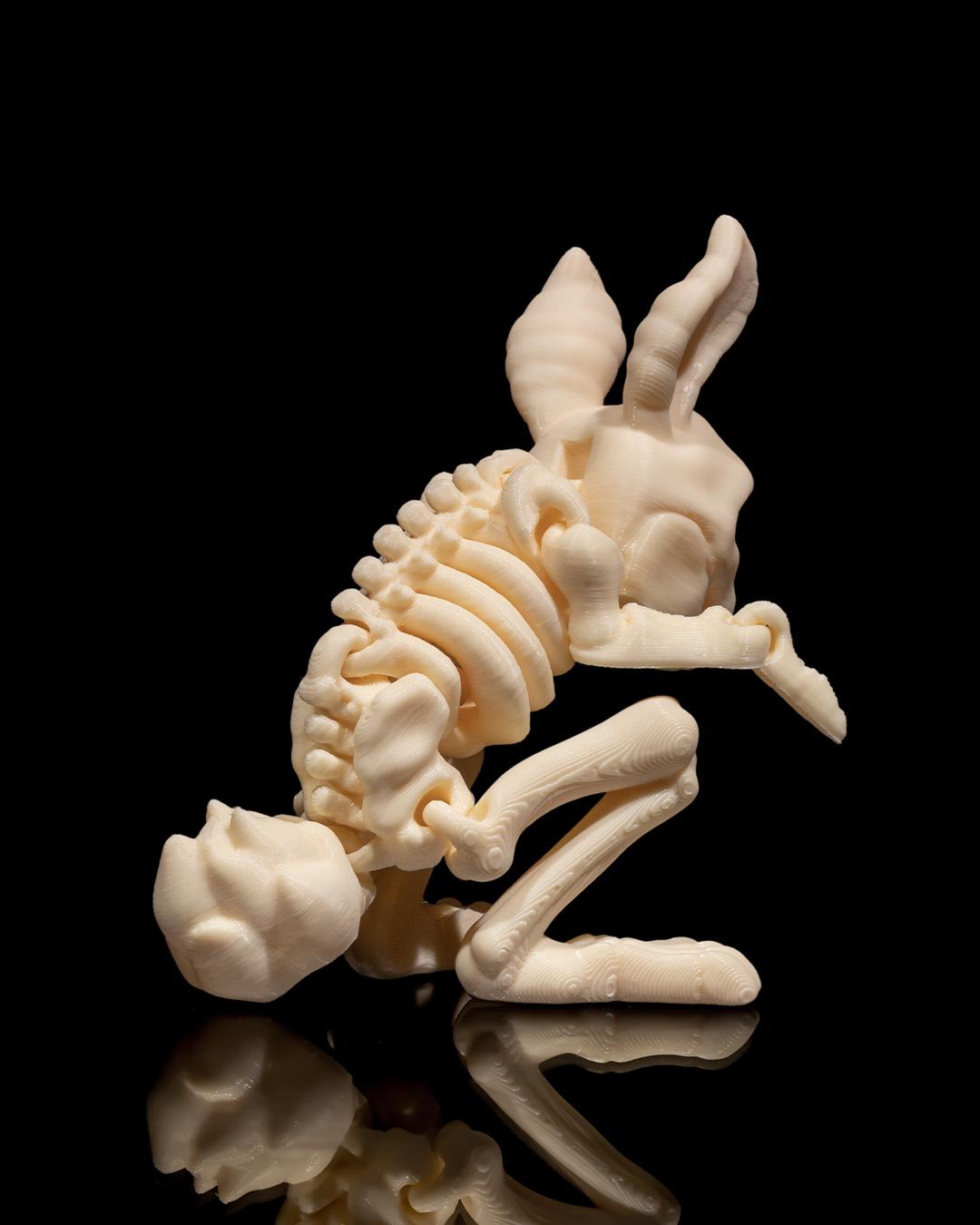 Skeleton Bunny- Articulated Toy