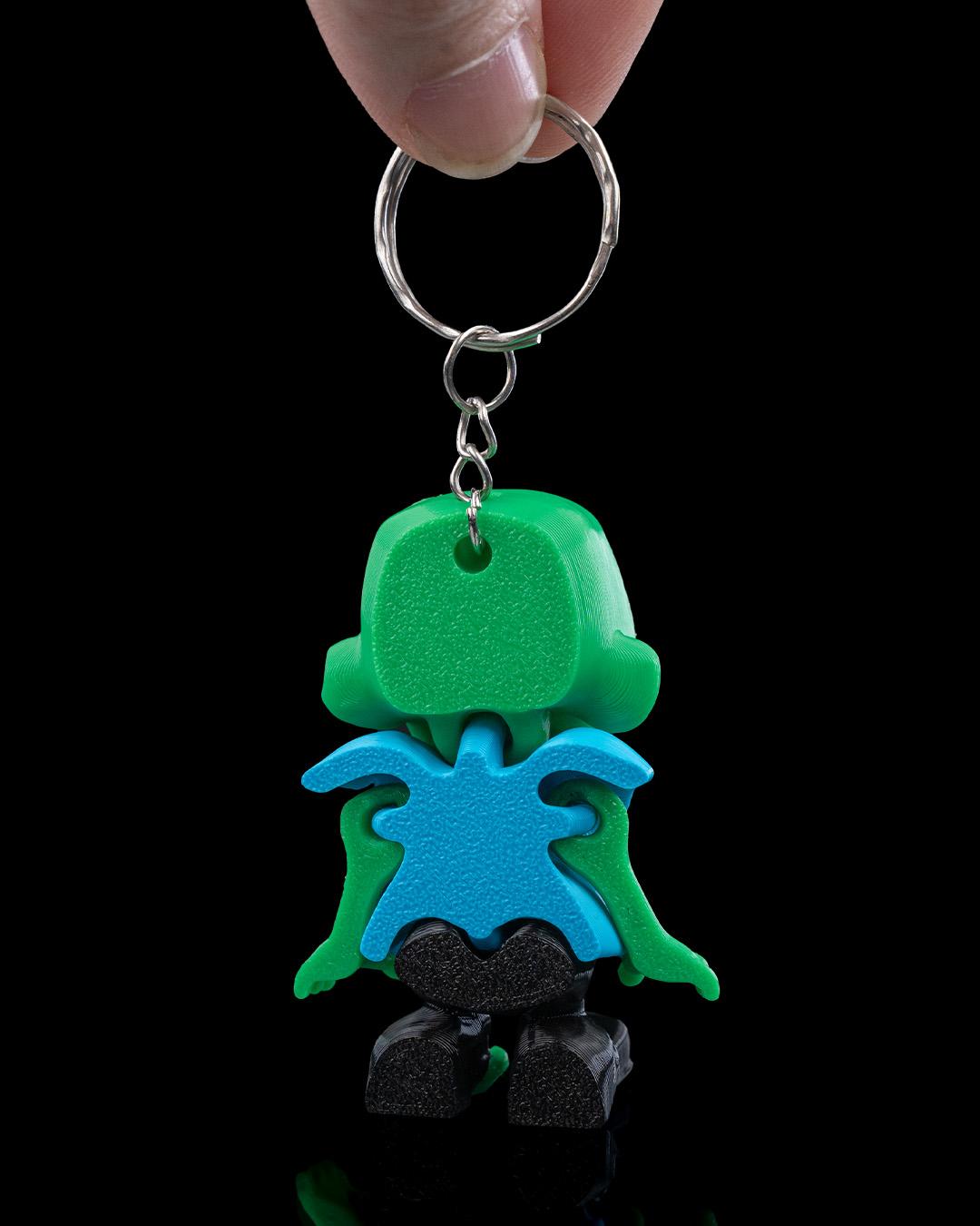 Cute Zombie Keychain